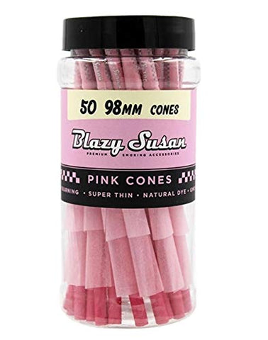 Blazy Susan 99mm Pink 50ct Cones