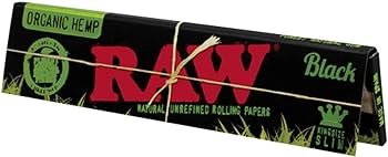 Raw Black Organic Kingsize Slim Paper