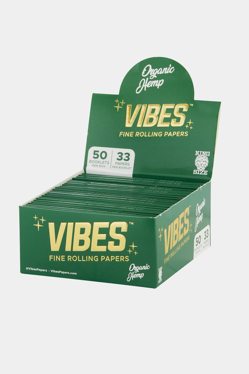 Vibes Organic Hemp King Size Paper