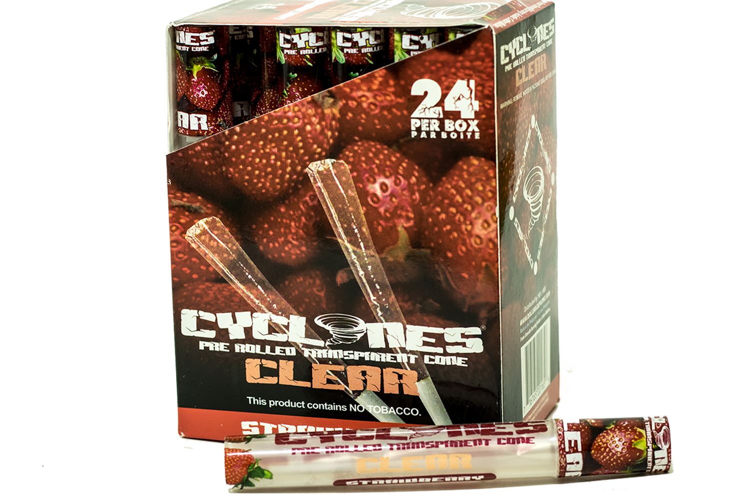 Cyclone Clear Strawberry Paper
