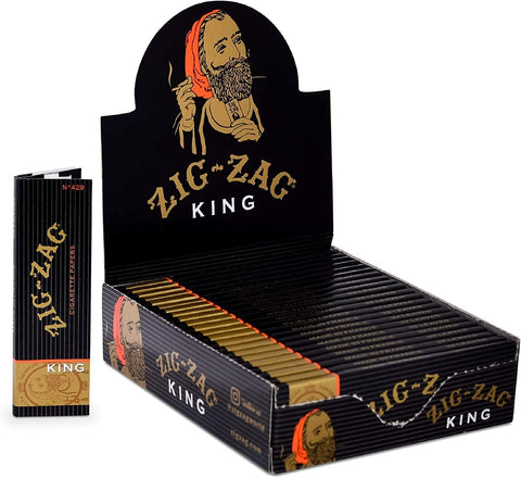 Zig Zag Black King Size Paper